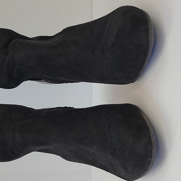 Franco Sarto Stampeed Over Knee Boots Black Size 9.5 - Picture 7 of 16